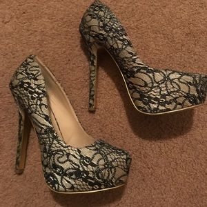 Speed limit 98 lace high heels